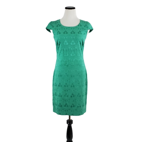 90s Pierre Cardin damask wiggle dress - Picture 1 of 6